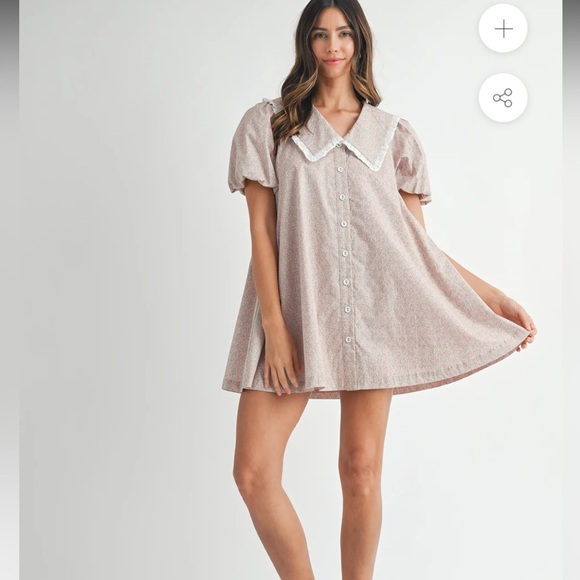 NIAMH PETER PAN COLLARED MINI DRESS- MABEL - Picture 2 of 16